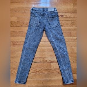 Zara denim stone wash jeans black size 11 to 12